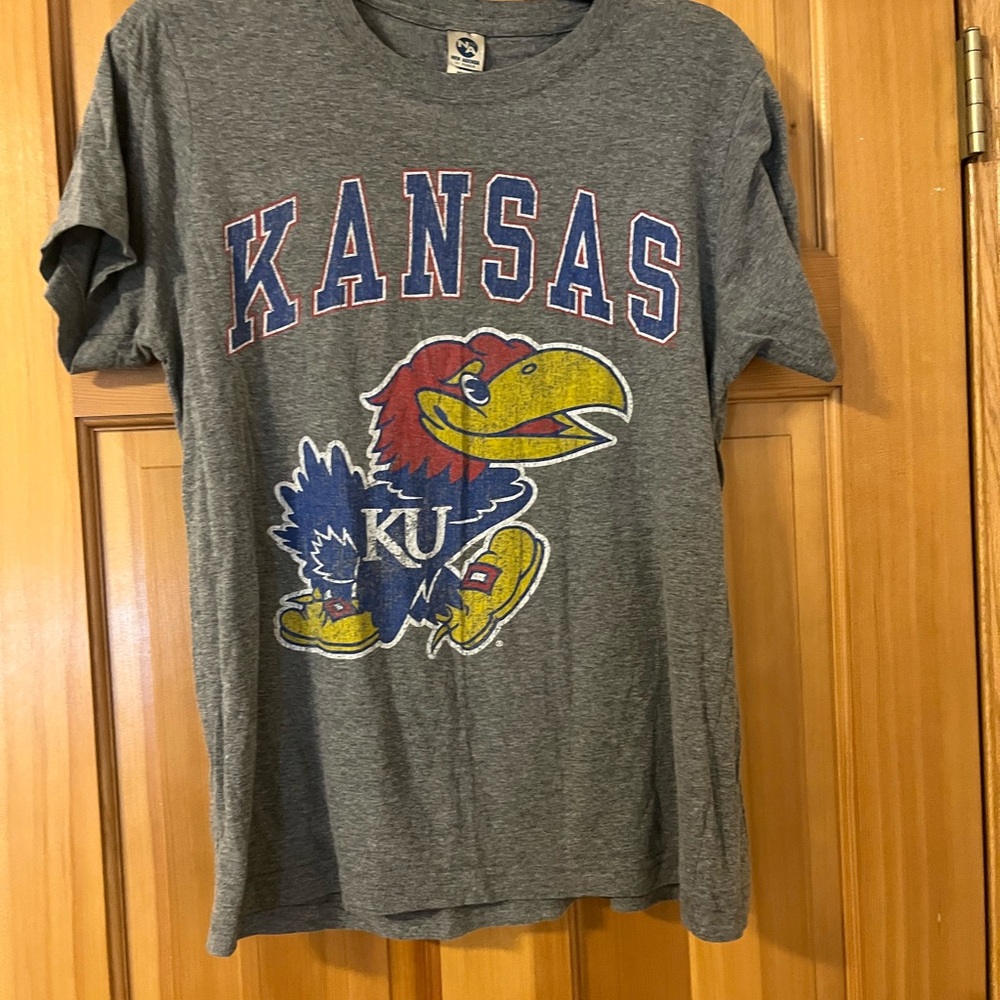 Kansas Jayhawks Gray womens T-Shirt